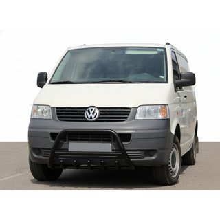 Frontschutzbügel WT003 Schwarz (Edelstahl) Volkswagen T5 Caravelle 2004-2010 Foto 1