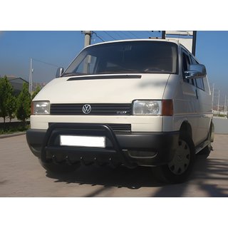 Frontschutzbügel WT003 Schwarz (Edelstahl) Volkswagen T4 Transporter 1990-2003 Foto 1