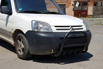 Citroen Berlingo 1996-2008 Frontbügel WT003 Schwarz Edelstahl Foto 4