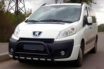 Citroen Jumpy 2007–2017 Frontbügel WT003 Schwarz Edelstahl Foto 1
