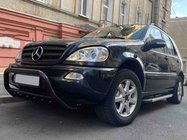 Mercedes ML W163 1997-2005 Frontschutzbügel WT003 Schwarz (Edelstahl) Foto 4