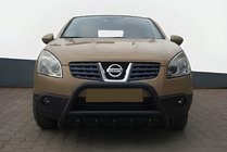 Nissan Qashqai 2007-2010 Frontbügel WT003 Schwarz Edelstahl Foto 1
