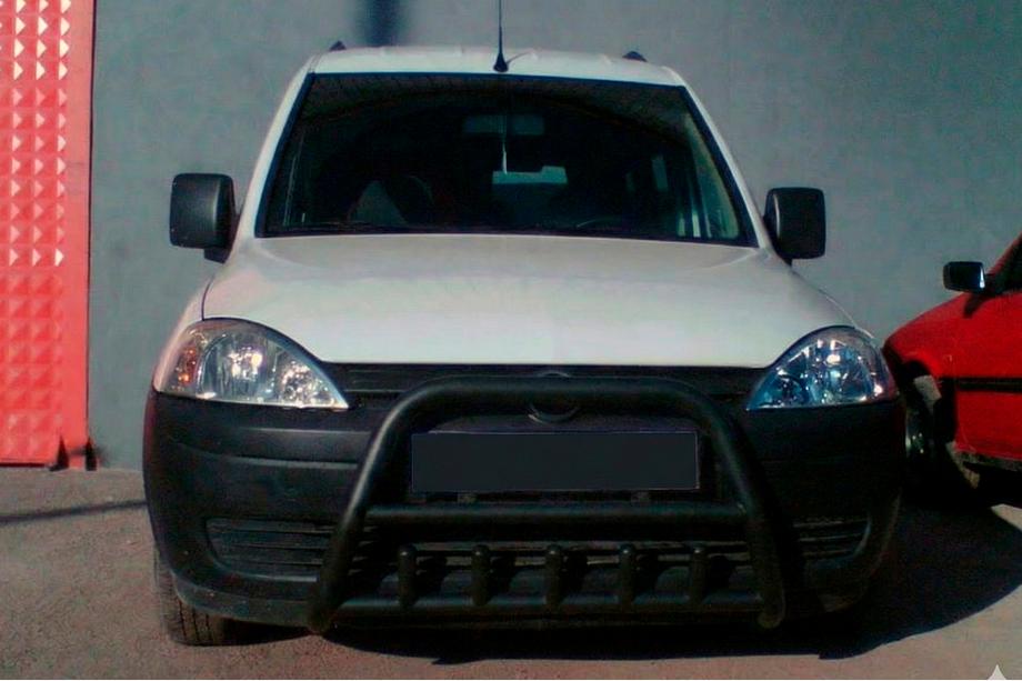 Opel Combo 2002–2012 Frontbügel WT003 Schwarz Edelstahl Image