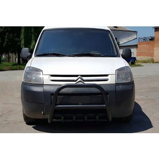 Frontbügel WT003 Schwarz Edelstahl Peugeot Partner 1996-2008 Foto 4