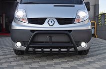 Renault Trafic 2001–2015 Frontschutzbügel WT003 Schwarz (Edelstahl) Foto 1