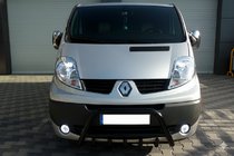 Opel Vivaro 2001–2015 Frontschutzbügel WT003 Schwarz (Edelstahl) Foto 4