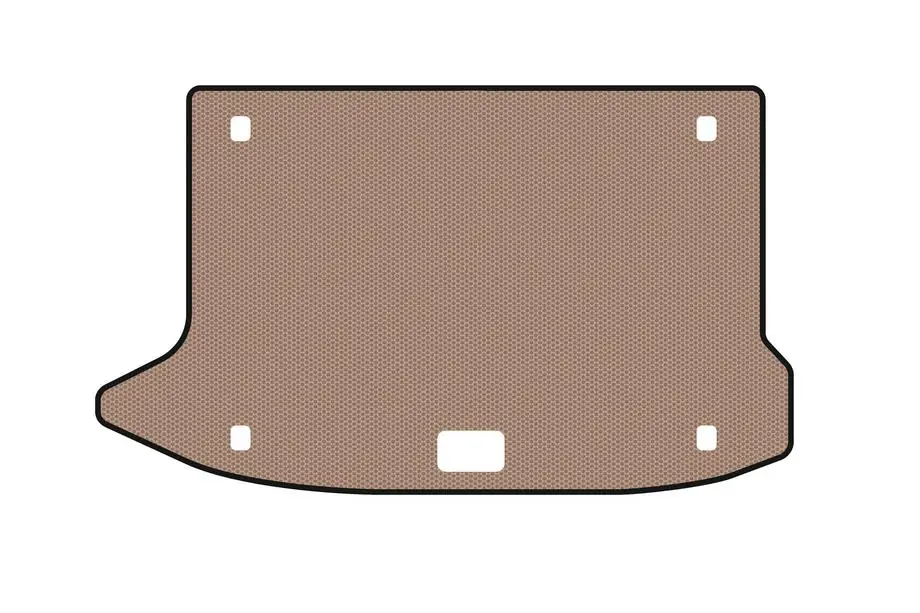 Hyundai Kona 2017-2023 Gummimatte für Kofferraum Carsuit V3 (Beige) Image
