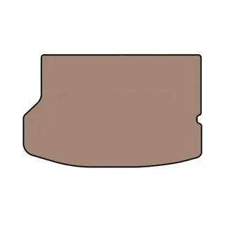 Gummimatte für Kofferraum Carsuit (6-Sitzer/Elektro, beige)