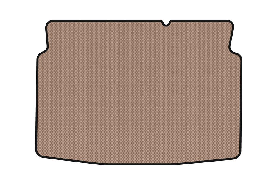 Peugeot 207 2006–2014 Gummimatte für Kofferraum Carsuit (Schrägheck, 5-türig, beige) Foto 1