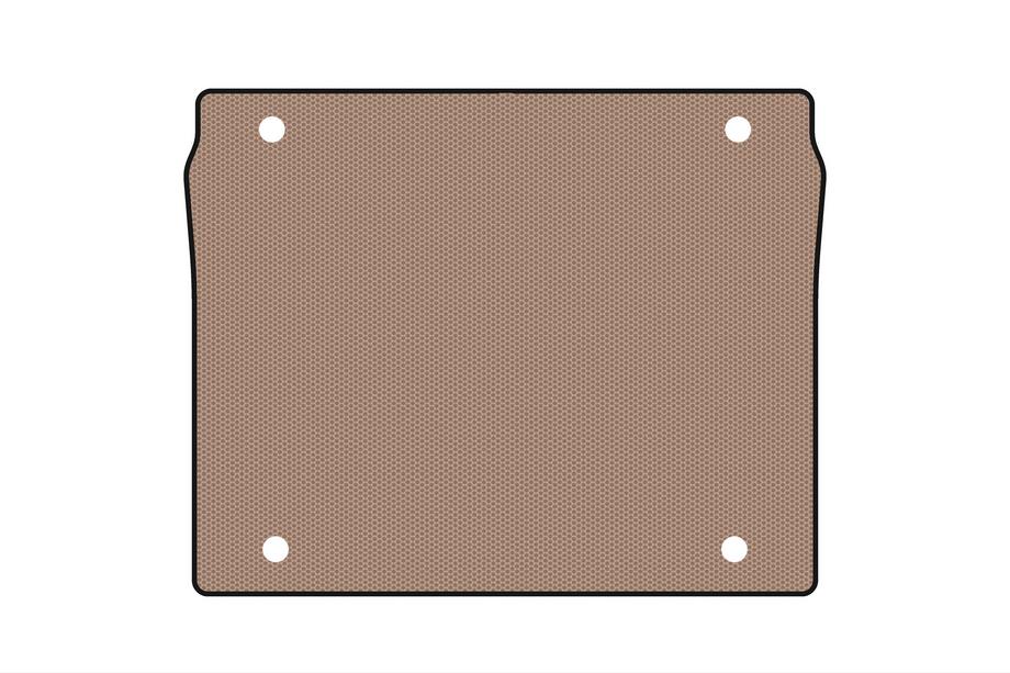 Fiat Doblo II 2010-2022 Gummimatte für Kofferraum Carsuit (5-Sitzer/Kurzer Radstand, beige) Image