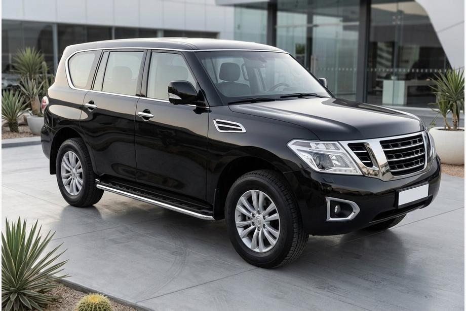 Nissan Patrol Y62 2010-2024 Trittbretter Maydos V1 (2 Stk., Aluminium & Edelstahl) Image