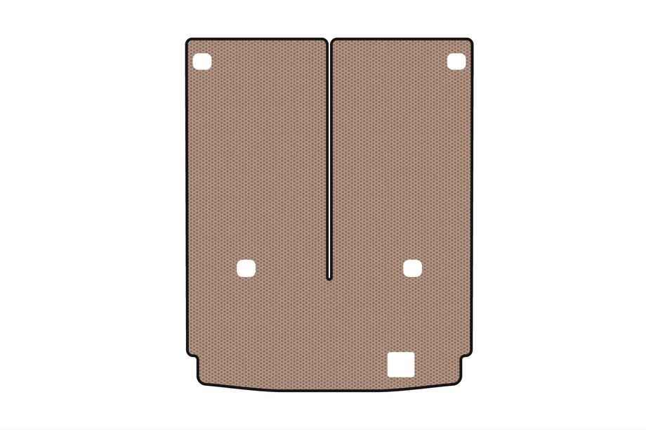 Mercedes GL class X164 2006-2012 Gummimatte für Kofferraum Carsuit (7-Sitzer mit umgeklappter 3. Reihe, beige) Image