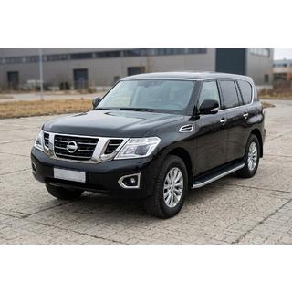 Seitenschweller Tayga Grey (2 Stk., Aluminium) Nissan Patrol Y62 2010-2024 Foto 1