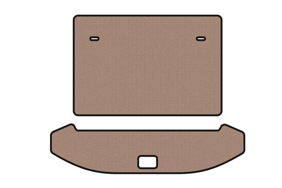 Jetour X70 2018- Gummimatte für Kofferraum Carsuit (3 Reihen, beige) Image