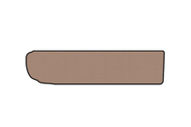 Citroen C-4 Picasso 2013–2022 Gummimatte für Kofferraum Carsuit (3. Reihe ausgeklappt, beige) Foto 1