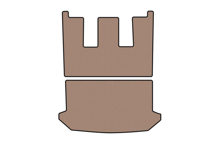 Citroen C-8 2002-2014 Gummimatte für Kofferraum Carsuit V1 (Beige) Image
