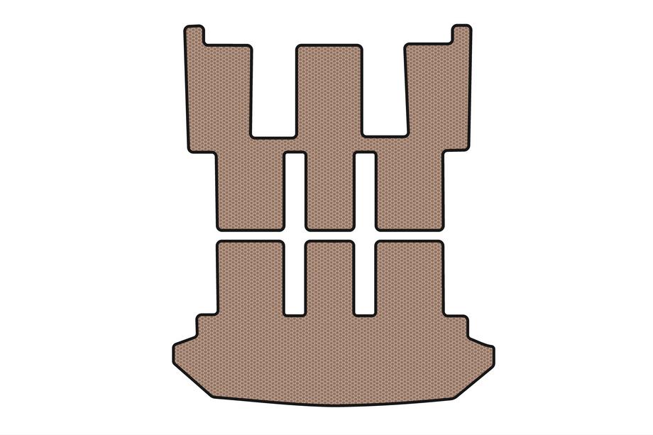 Citroen C-8 2002-2014 Gummimatte für Kofferraum Carsuit V2 (Beige) Image