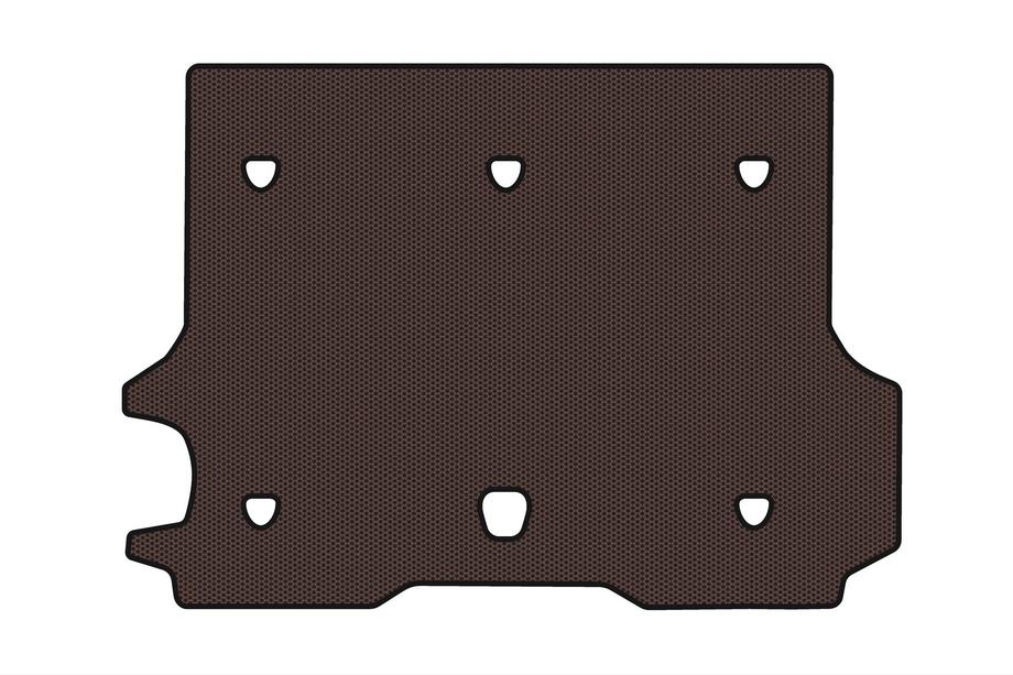 Chevrolet Trailblazer 2002-2012 Gummimatte für Kofferraum Carsuit (Braun) Image