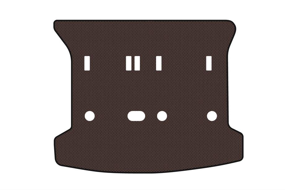 Peugeot 307 2001-2008 Gummimatte für Kofferraum Carsuit (SW, braun) Image