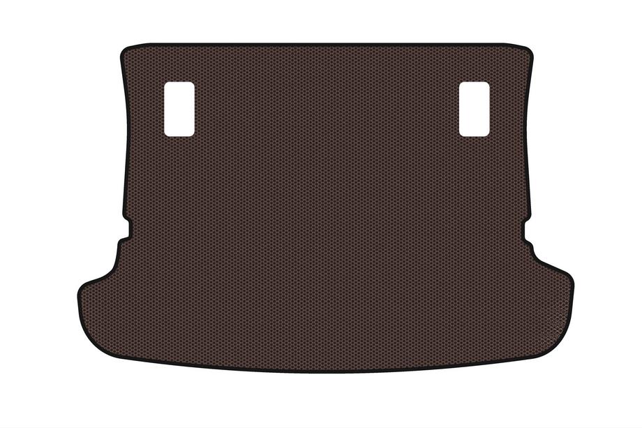 Toyota Corolla Verso 2004-2009 Gummimatte für Kofferraum Carsuit (7-sitzig, braun) Image