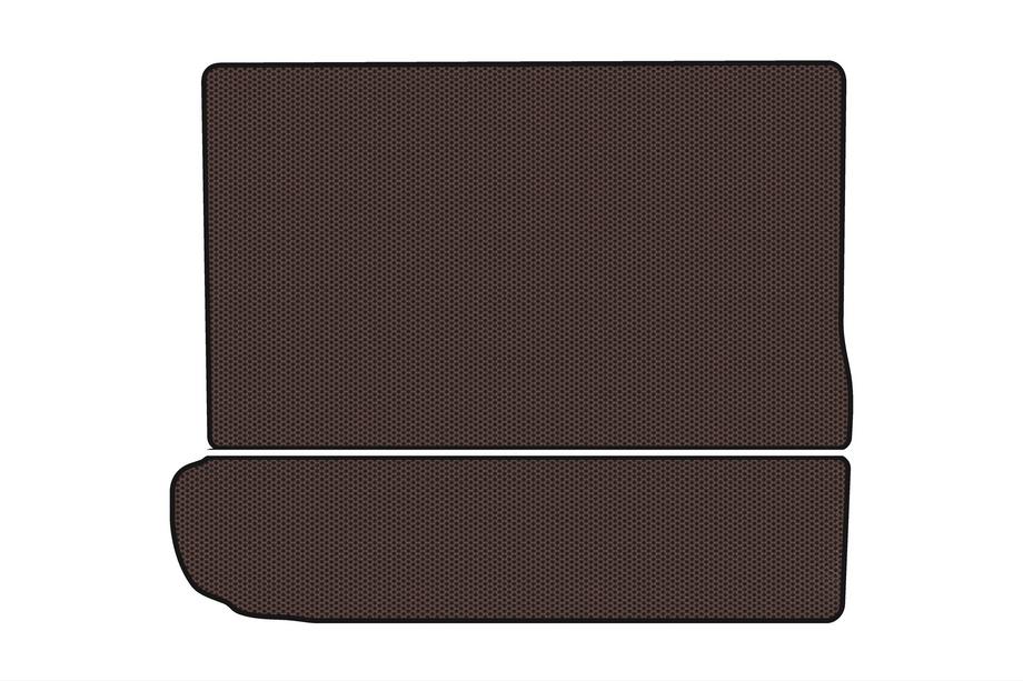 Citroen C-4 Picasso 2013–2022 Gummimatte für Kofferraum Carsuit (3. Reihe umgeklappt, braun) Image