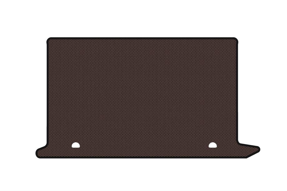 Fiat Doblo II 2010-2022 Gummimatte für Kofferraum Carsuit V2 (Braun) Image