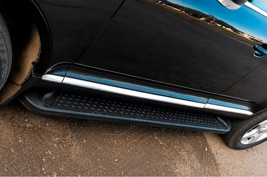 Porsche Cayenne 2003–2010 Trittbretter Allmond Black (2 Stk., Aluminium) Image