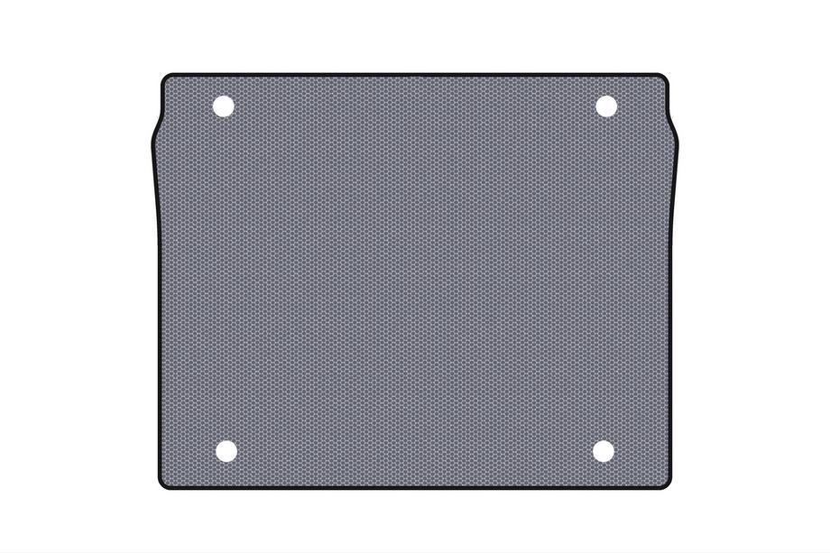 Fiat Doblo II 2010-2022 Gummimatte für Kofferraum Carsuit (5-Sitzer/Kurzer Radstand, grau) Image
