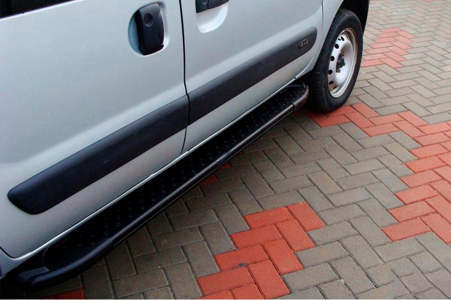 Renault Kangoo 1998-2008 Trittbretter Allmond Black (2 Stk., Aluminium) Image
