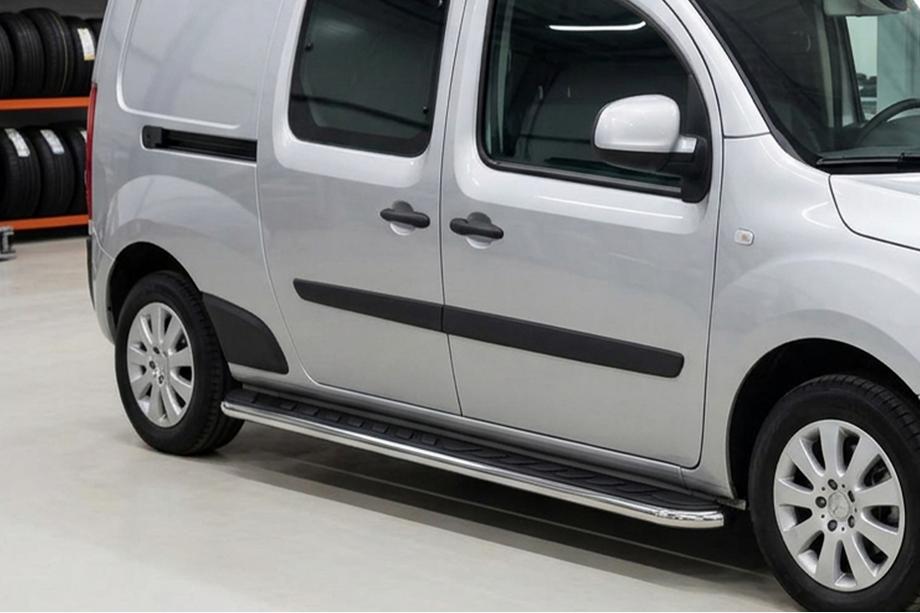 Renault Kangoo 2008–2020 Trittbretter Maydos V1 (2 Stk., Aluminium & Edelstahl) Image
