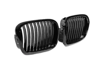 BMW 5 Series E39 1996-2003 Nieren 1-Bar (2000-2003, Schwarz Glanz) Foto 4
