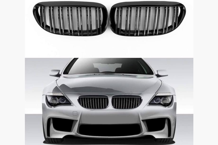BMW 6 Series E63/E64 2003-2010 Nieren M-Look (Schwarz Glanz) Image