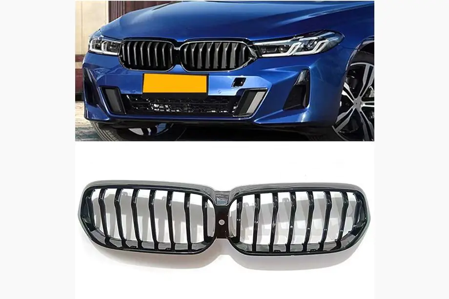 BMW 6 Series G32 2017- Nieren 1-Bar (2020-2023, Schwarz Glanz) Image