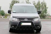 Volkswagen Caddy 2004-2010 Frontbügel WT004 Schwarz (Edelstahl) Foto 2