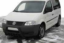 Volkswagen Caddy 2004-2010 Frontbügel WT004 Schwarz (Edelstahl) Foto 1