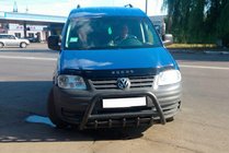 Volkswagen Caddy 2004-2010 Frontbügel WT003 Schwarz Edelstahl Foto 3