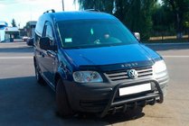 Volkswagen Caddy 2004-2010 Frontbügel WT003 Schwarz Edelstahl Foto 4