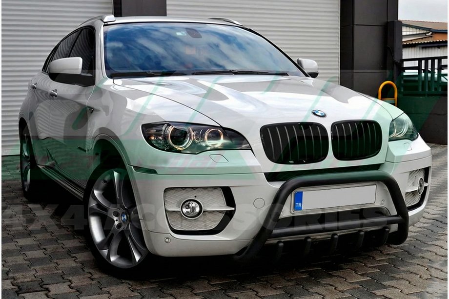 BMW X5 E70 2007-2013 Frontbügel WT003 Schwarz Edelstahl Image