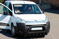 Citroen Berlingo 2008-2018 Frontbügel WT004 Schwarz (Edelstahl) Foto 3