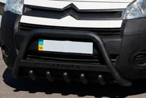 Citroen Berlingo 2008-2018 Frontbügel WT004 Schwarz (Edelstahl) Foto 1