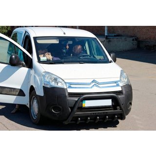 Frontbügel WT004 Schwarz (Edelstahl) Citroen Berlingo 2008-2018 Foto 3