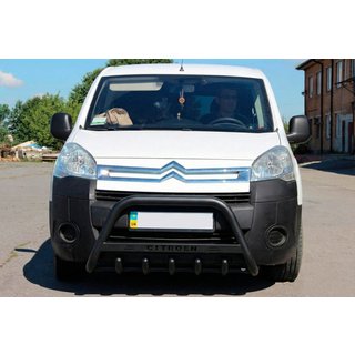 Frontbügel WT004 Schwarz (Edelstahl) Citroen Berlingo 2008-2018 Foto 2