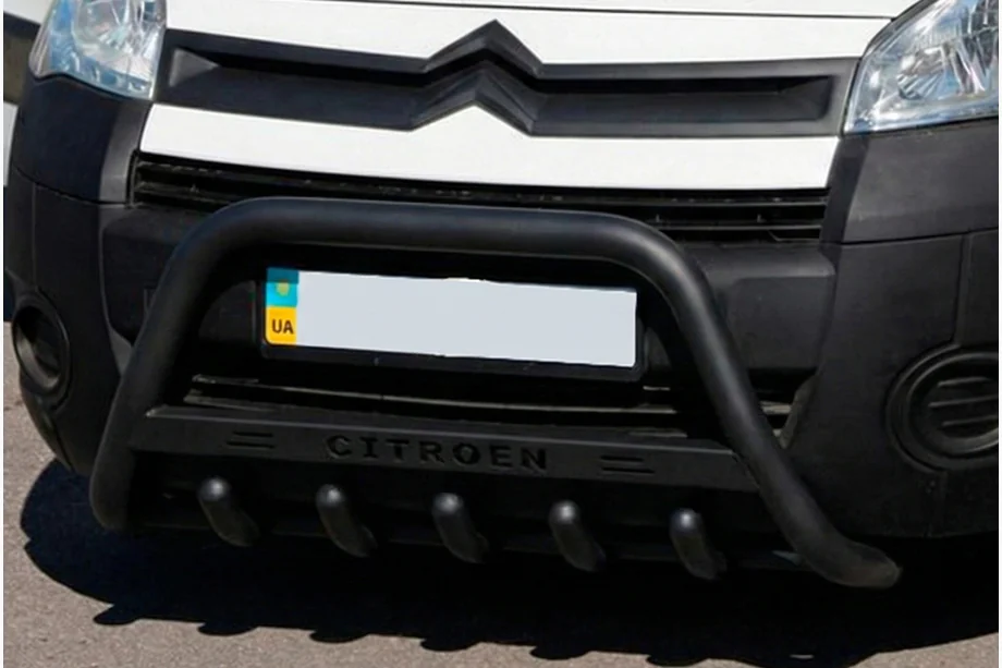 Citroen Berlingo 2008-2018 Frontbügel WT004 Schwarz (Edelstahl) Image