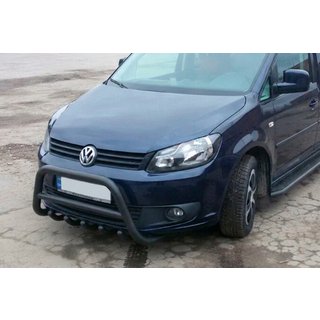 Frontbügel WT003 Schwarz Edelstahl Volkswagen Caddy 2010-2015 Foto 1