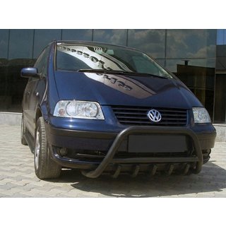 Frontbügel WT003 Schwarz Edelstahl Volkswagen Sharan 1995-2010 Foto 1