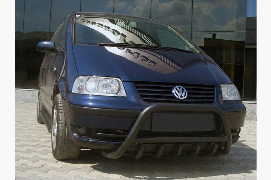 Volkswagen Sharan 1995-2010 Frontbügel WT003 Schwarz Edelstahl Image