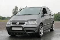 Volkswagen Sharan 2010-2023 Frontbügel WT004 Schwarz (Edelstahl) Foto 2