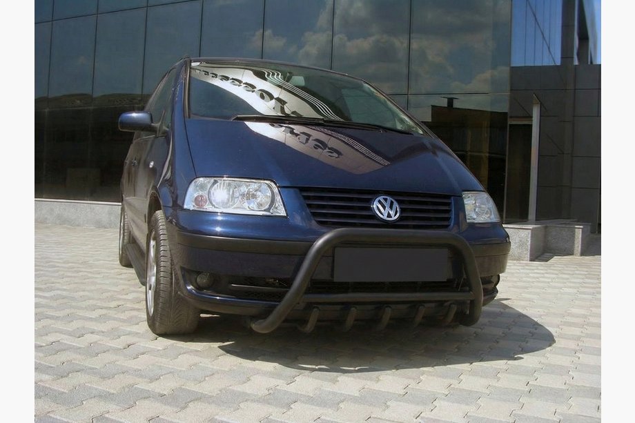 Volkswagen Sharan 2010-2023 Frontbügel WT003 Schwarz Edelstahl Image