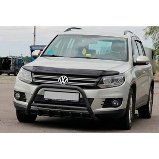 Frontbügel WT003 Schwarz Edelstahl Volkswagen Tiguan 2007-2016 Foto 2