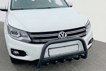 Volkswagen Tiguan 2007-2016 Frontbügel WT004 Schwarz (Edelstahl) Foto 3